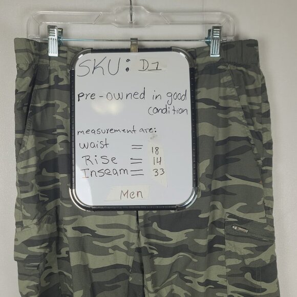 Columbia Men's Green Camouflage Omni-Shade Stealth Cargo Pant Size 36X30 - Picture 10 of 10